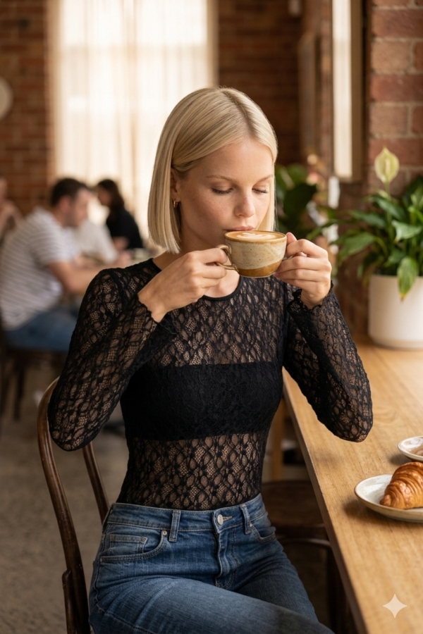 MANGA LARGA BASICA ENCAJE