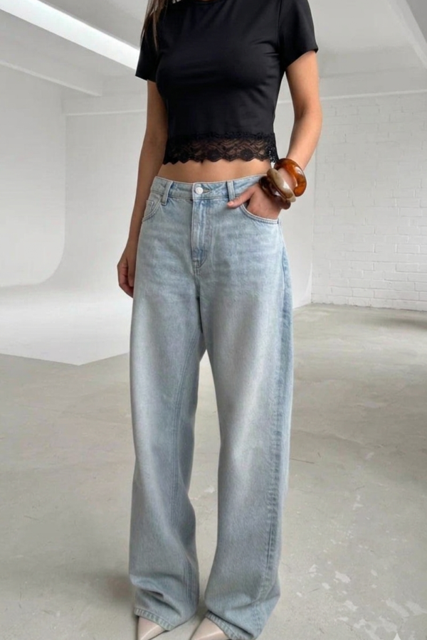 REMERA OVERSIZE LYCRA PUNTILLA