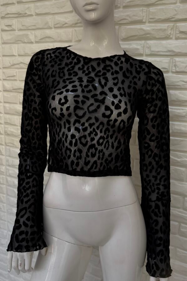 MANGA LARGA EVA TUL VELVET ANIMAL PRINT