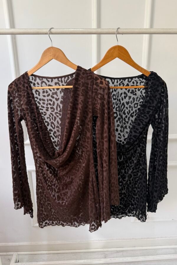 VESTIDO ELECTRA TUL VELVET ANIMAL PRINT