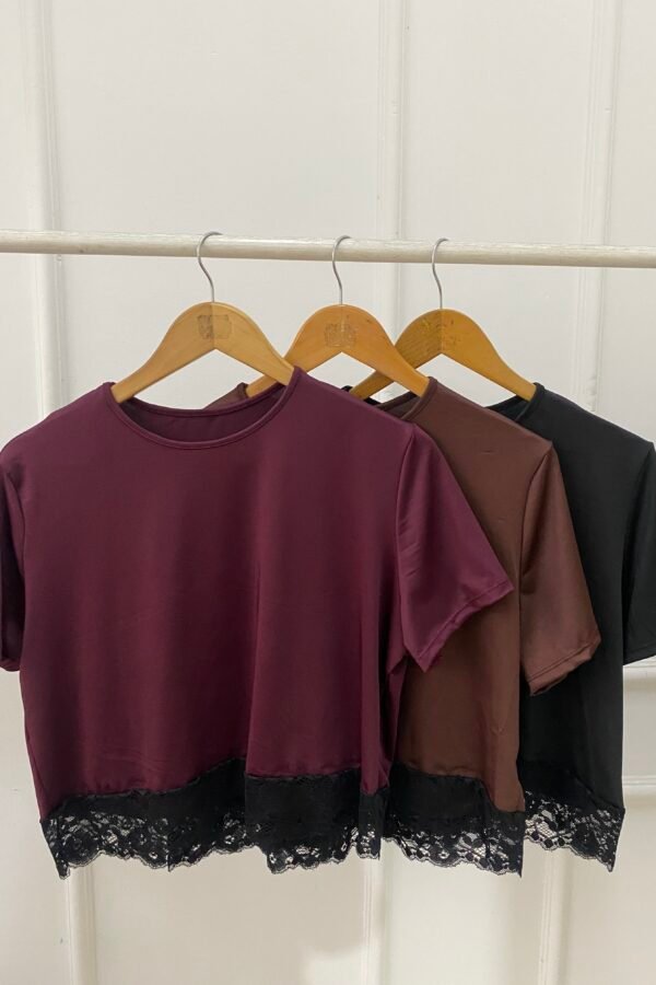 REMERA OVERSIZE LYCRA PUNTILLA