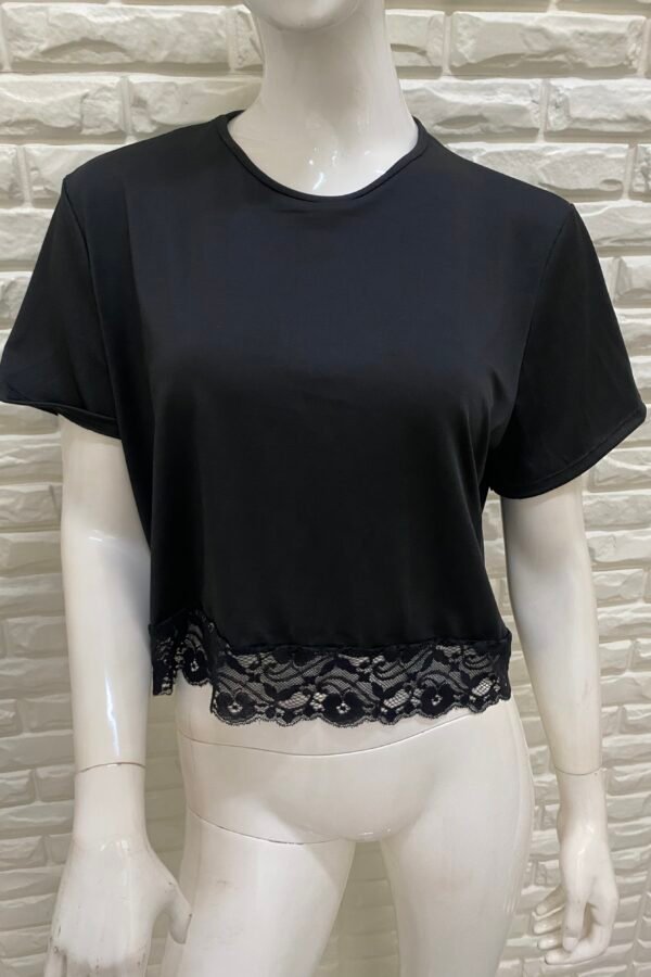 REMERA OVERSIZE LYCRA PUNTILLA