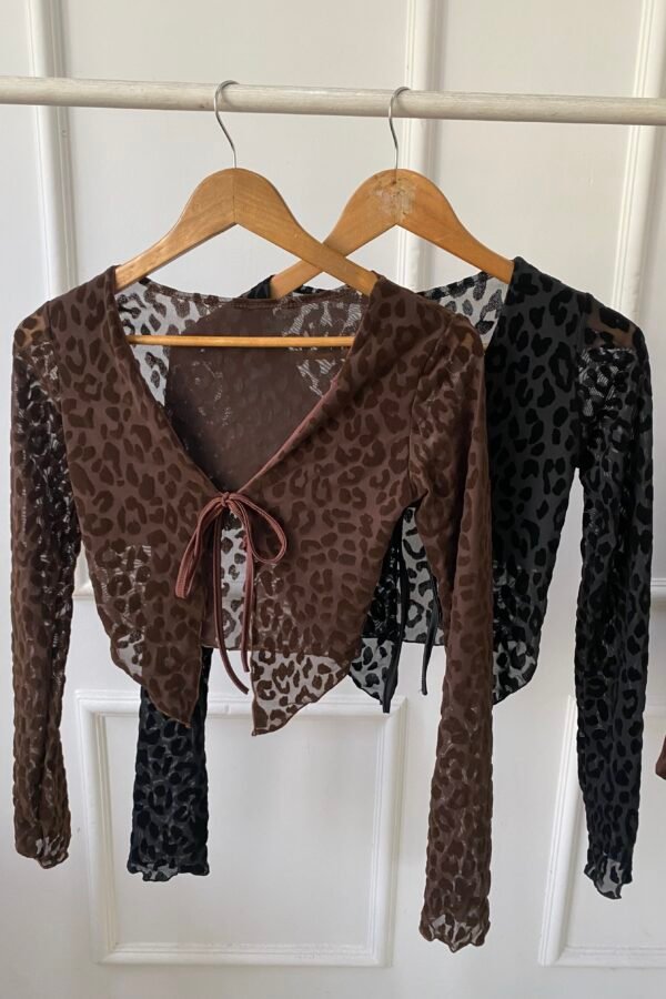 SAQUITO HANNA TUL VELVET ANIMAL PRINT