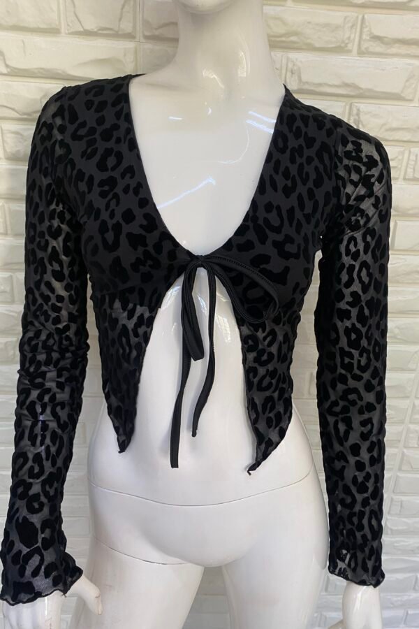 SAQUITO HANNA TUL VELVET ANIMAL PRINT