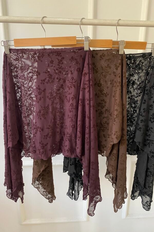 PONCHO TUL MARGARITA VELVET