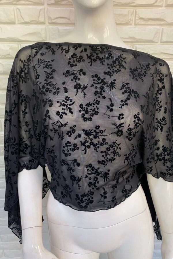 PONCHO TUL MARGARITA VELVET