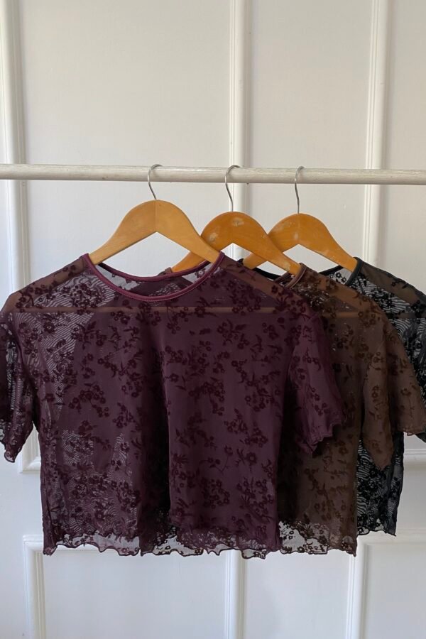 REMERA OVERSIZE TUL MARGARITA VELVET