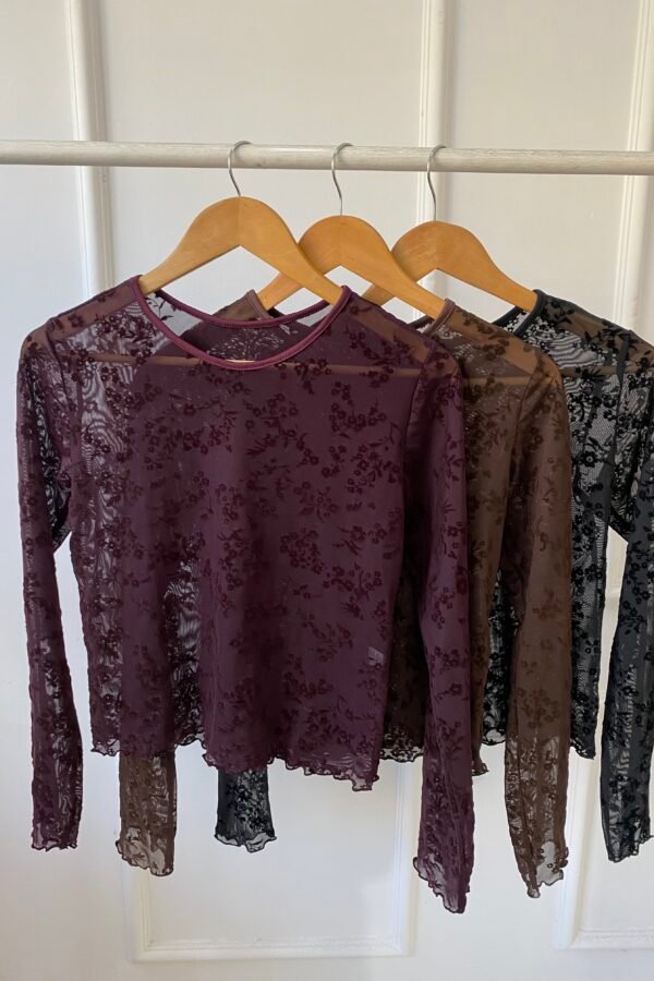 MANGA LARGA BASICA TUL MARGARITA VELVET