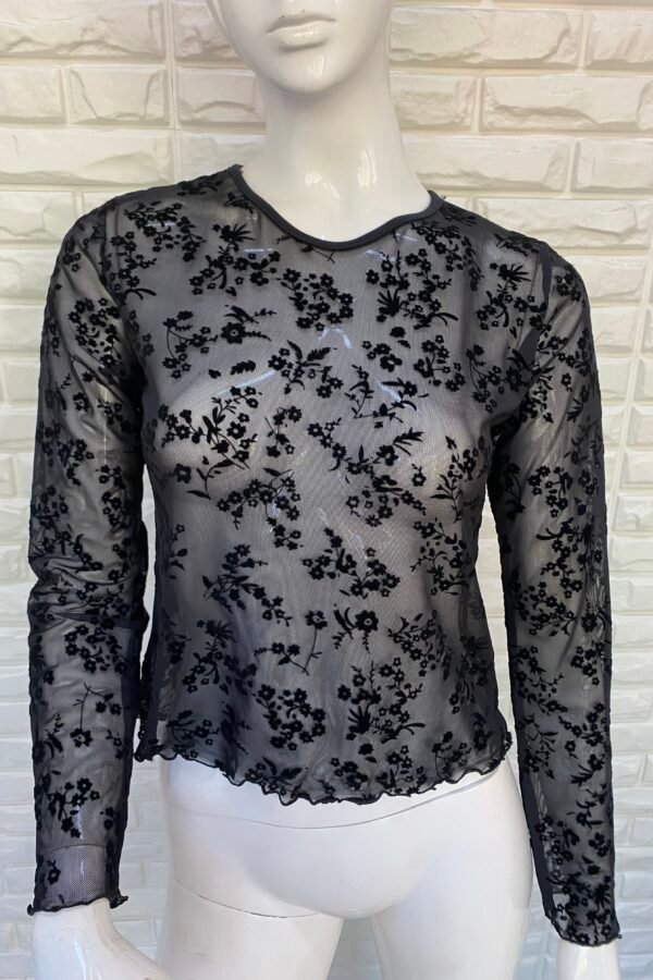 MANGA LARGA BASICA TUL MARGARITA VELVET