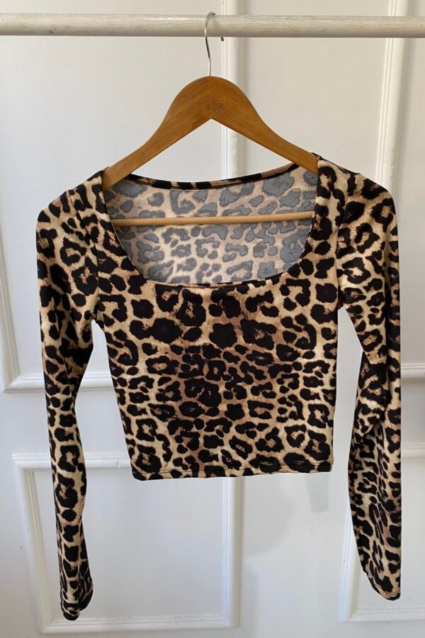 MANGA LARGA SHEILA LYCRA ANIMAL PRINT