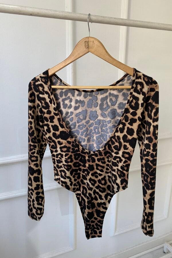 BODY IARA LYCRA ANIMAL PRINT