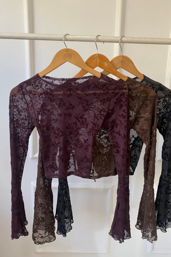 MANGA LARGA EVA TUL MARGARITA VELVET