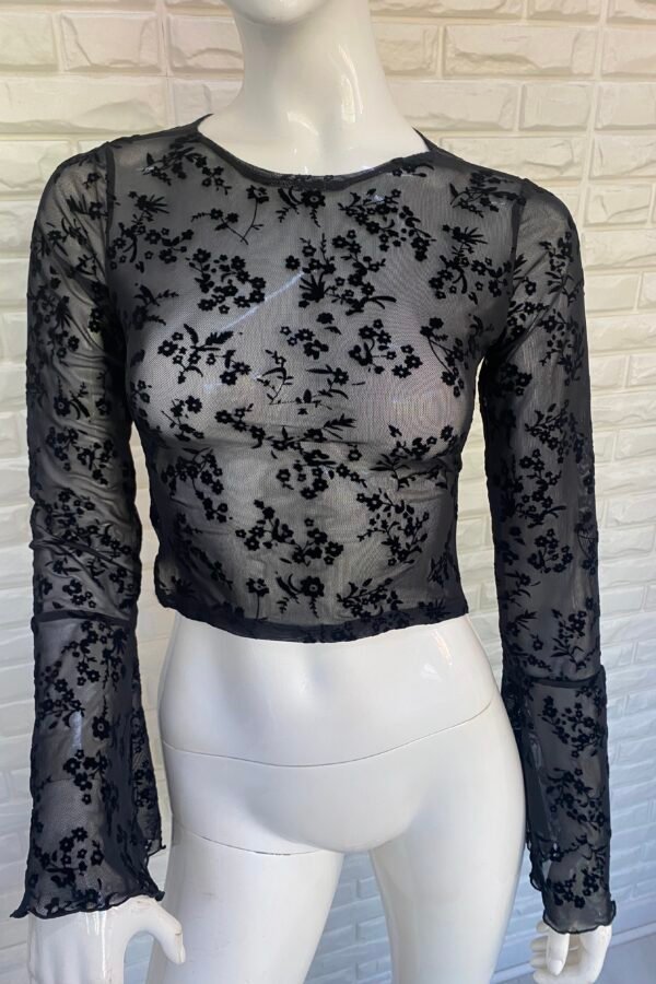 MANGA LARGA EVA TUL MARGARITA VELVET