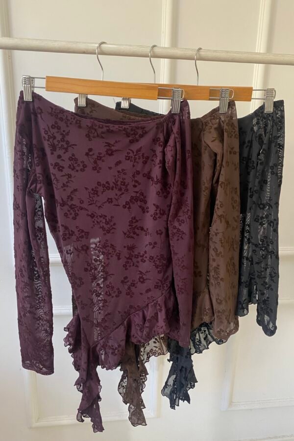 MANGA LARGA AIDE TUL MARGARITA VELVET