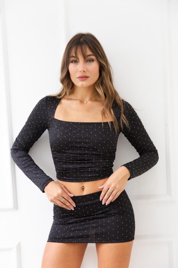 MANGA LARGA ANAHI LYCRA GLITTER