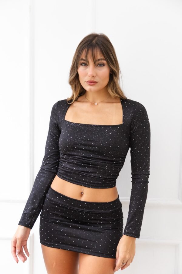 MANGA LARGA ANAHI LYCRA GLITTER