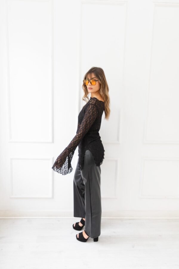 MANGA LARGA BRENDA ENCAJE CON PUNTILLA