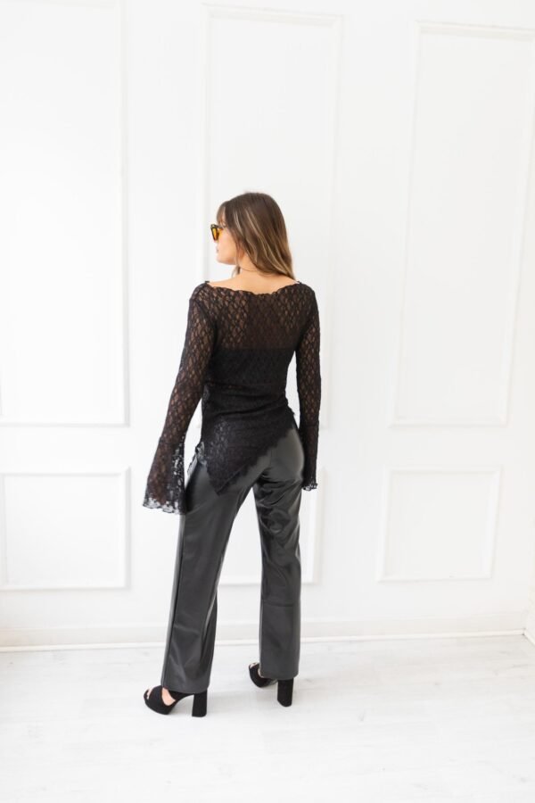 MANGA LARGA BRENDA ENCAJE CON PUNTILLA