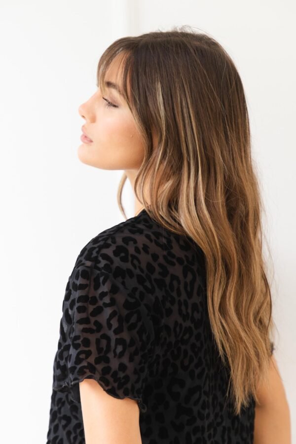 REMERA OVERSIZE TUL VELVET TUL ANIMAL PRINT