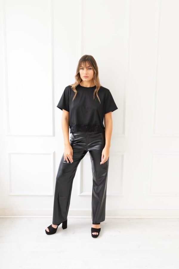 REMERA OVERSIZE LYCRA PUNTILLA