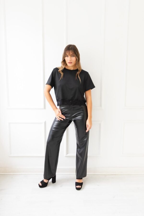 REMERA OVERSIZE LYCRA PUNTILLA