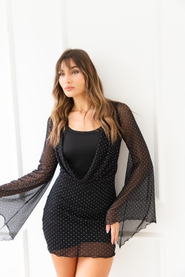 VESTIDO ELECTRA BUCHE TUL STRASS