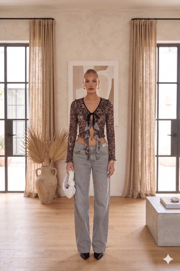 SAQUITO PAMPITA TUL ANIMAL PRINT