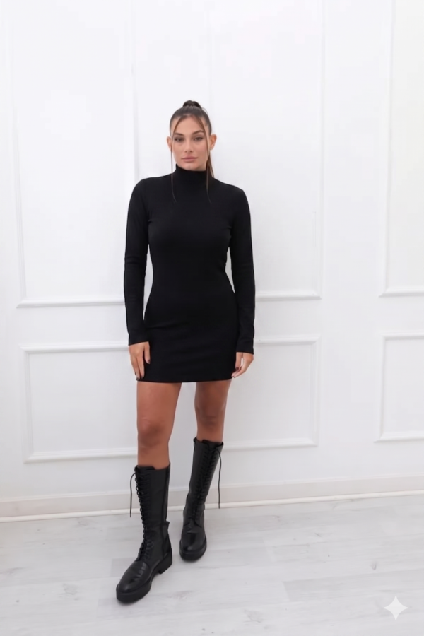 VESTIDO CORTO MORLEY FRISADO