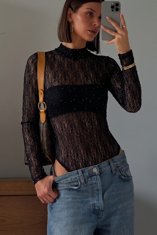 BODY TATIANA ENCAJE BRILLOS