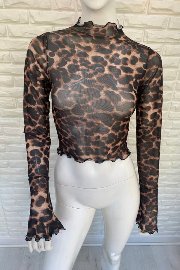 POLERA JULIETA TUL ANIMAL PRINT