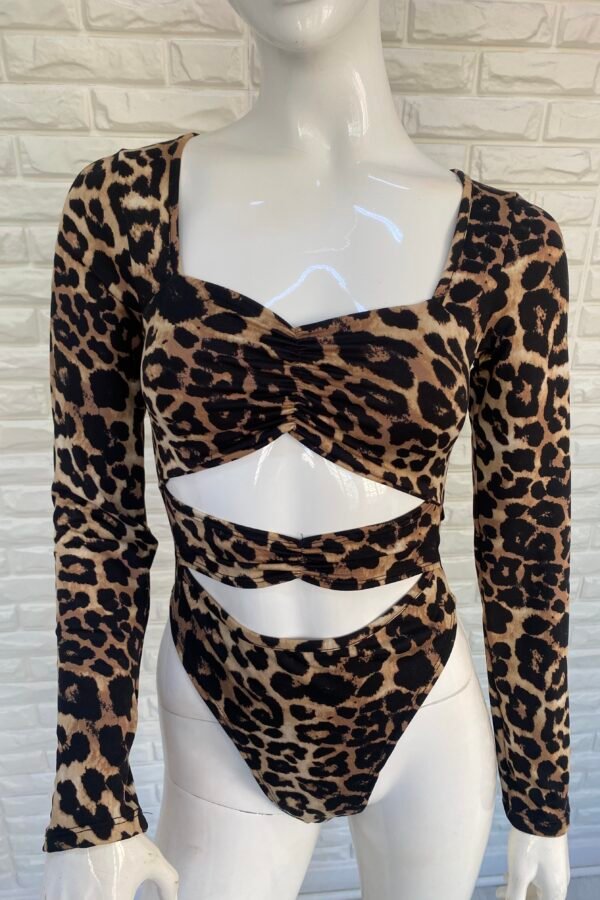 BODY LUDOVICA LYCRA ANIMAL PRINT