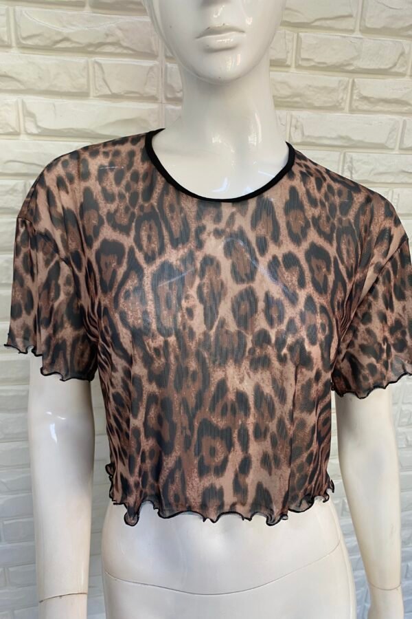 REMERA OVERSIZE TUL ANIMAL PRINT