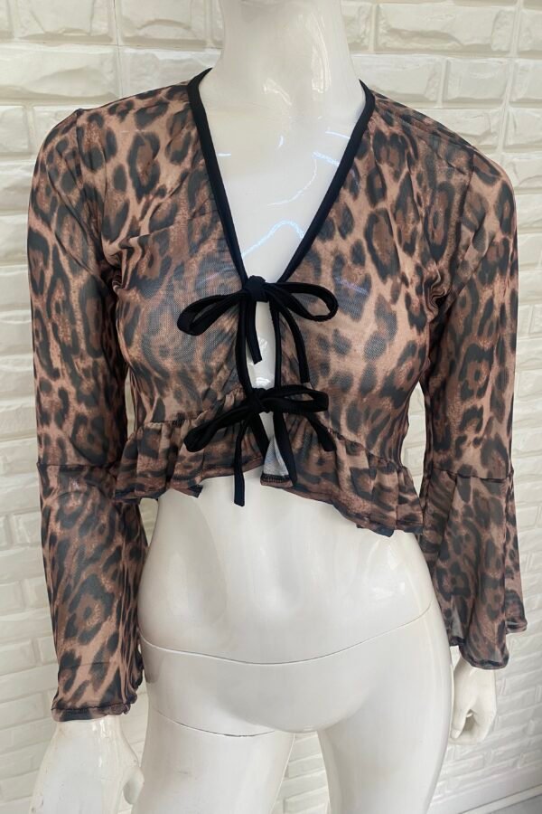 SAQUITO VIVIANA TUL ANIMAL PRINT