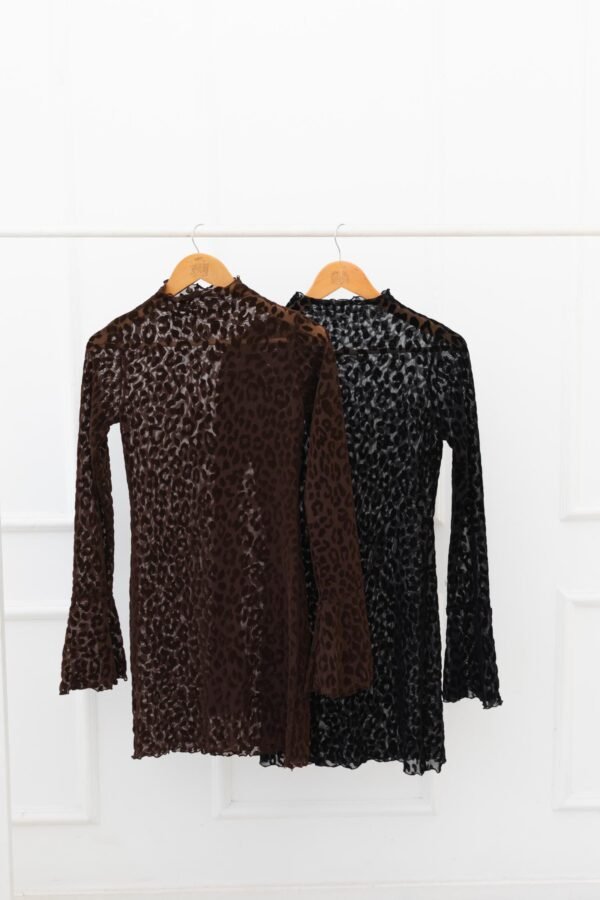 VESTIDO ARIANA TUL VELVET ANIMAL PRINT