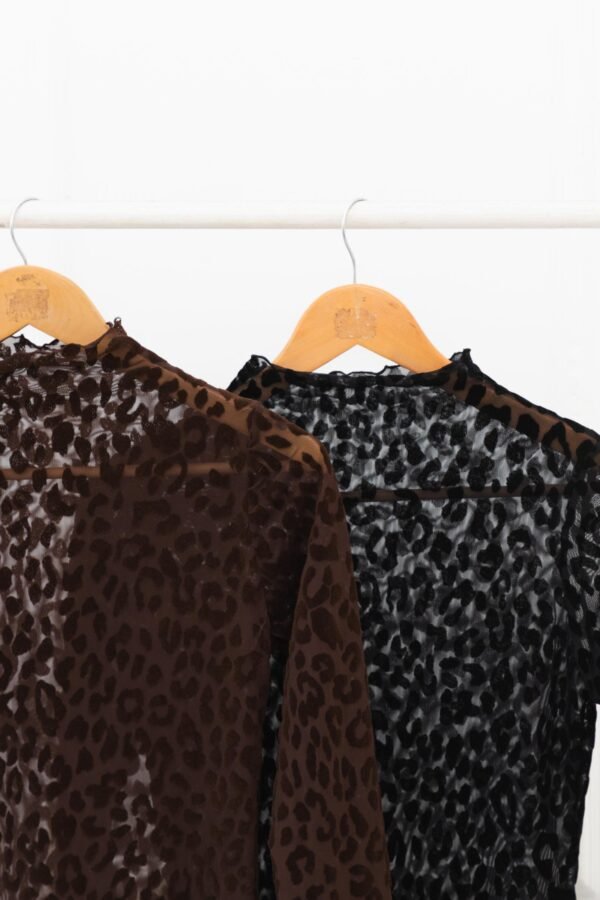 VESTIDO ARIANA TUL VELVET ANIMAL PRINT