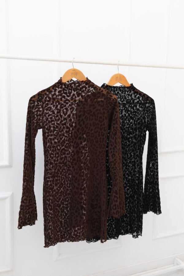 VESTIDO ARIANA TUL VELVET ANIMAL PRINT