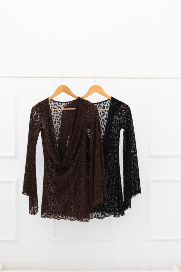 VESTIDO ELECTRA TUL VELVET ANIMAL PRINT