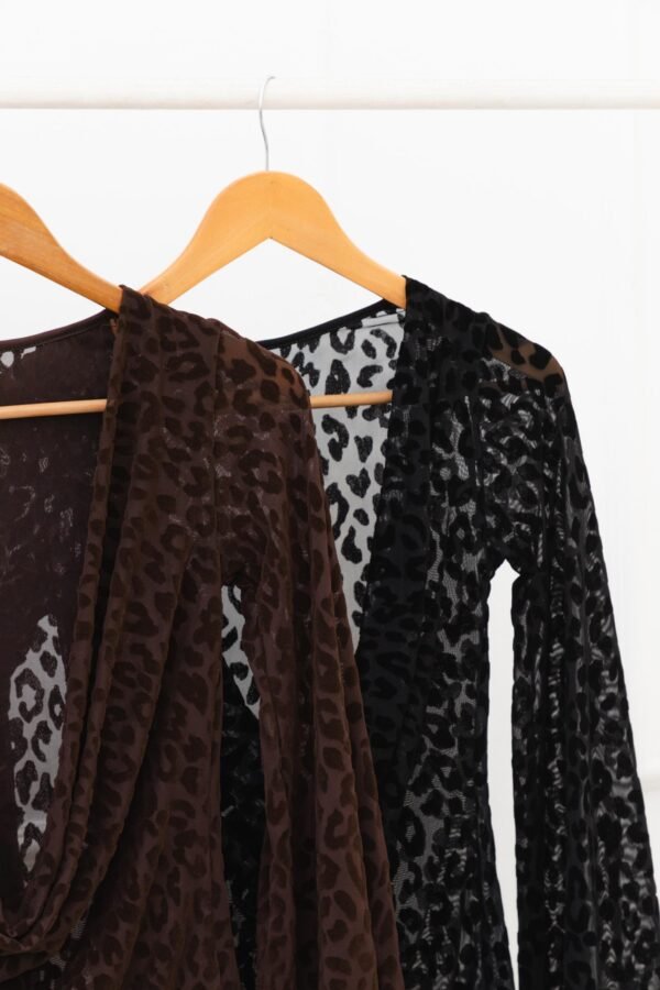 VESTIDO ELECTRA TUL VELVET ANIMAL PRINT