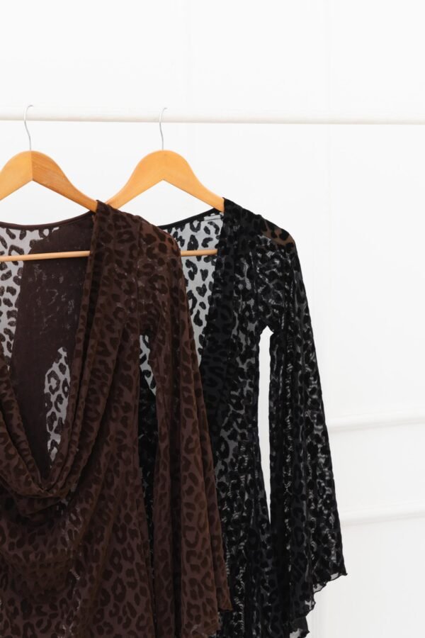 VESTIDO ELECTRA TUL VELVET ANIMAL PRINT