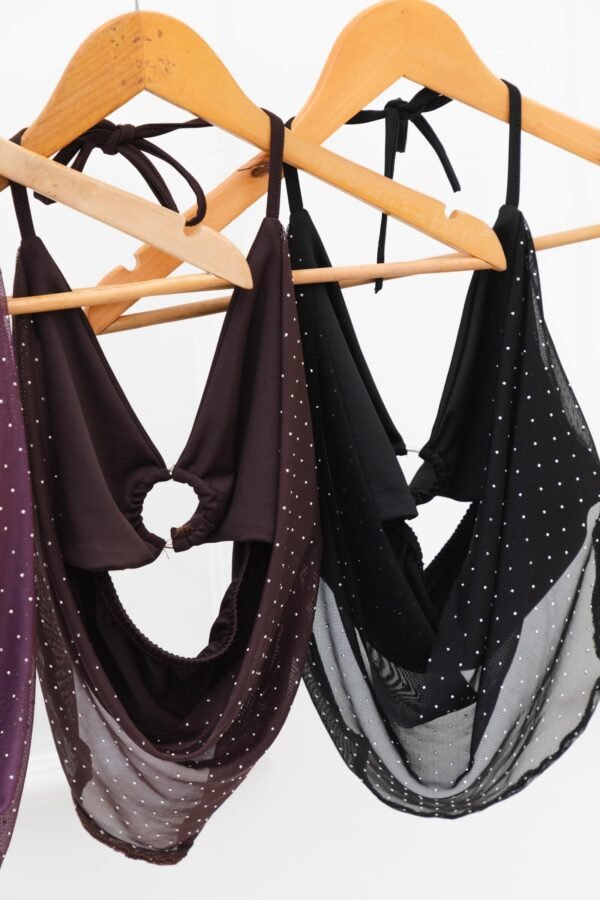 TOP REBECA TUL STRASS