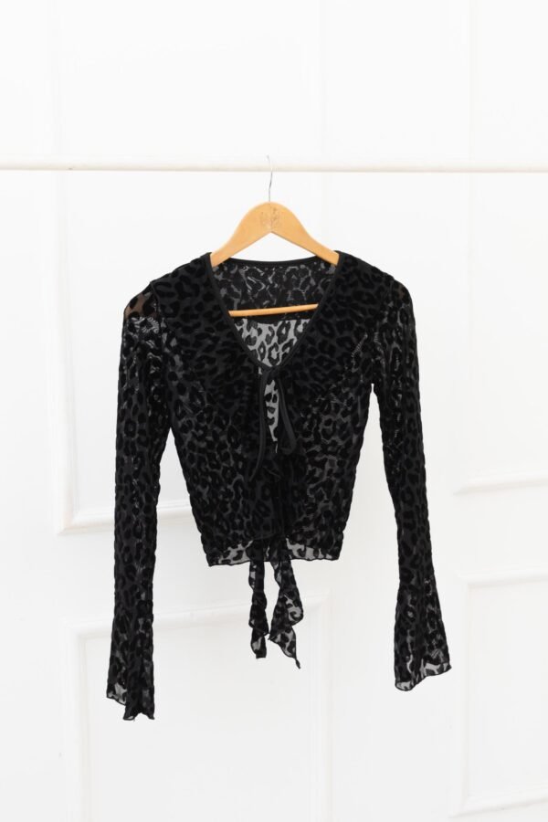 SAQUITO MACA TUL VELVET ANIMAL PRINT