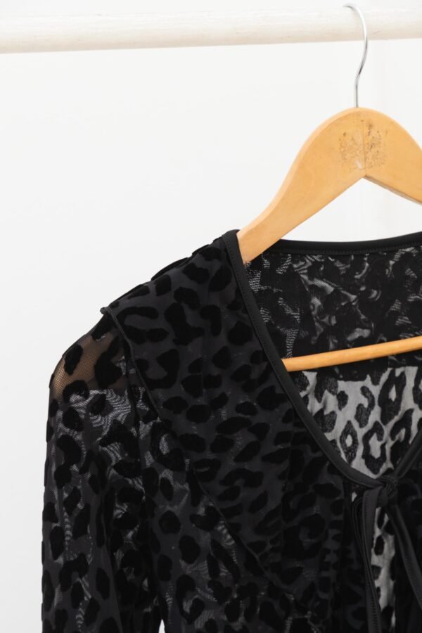 SAQUITO MACA TUL VELVET ANIMAL PRINT
