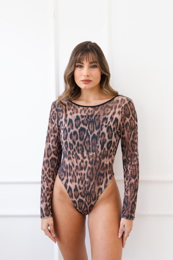 BODY NICOLE TUL ANIMAL PRINT