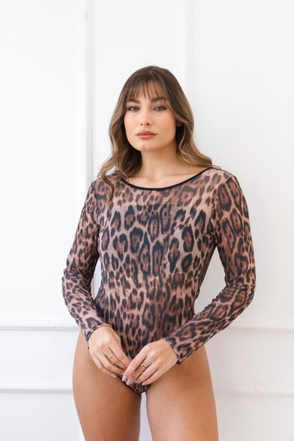 BODY NICOLE TUL ANIMAL PRINT