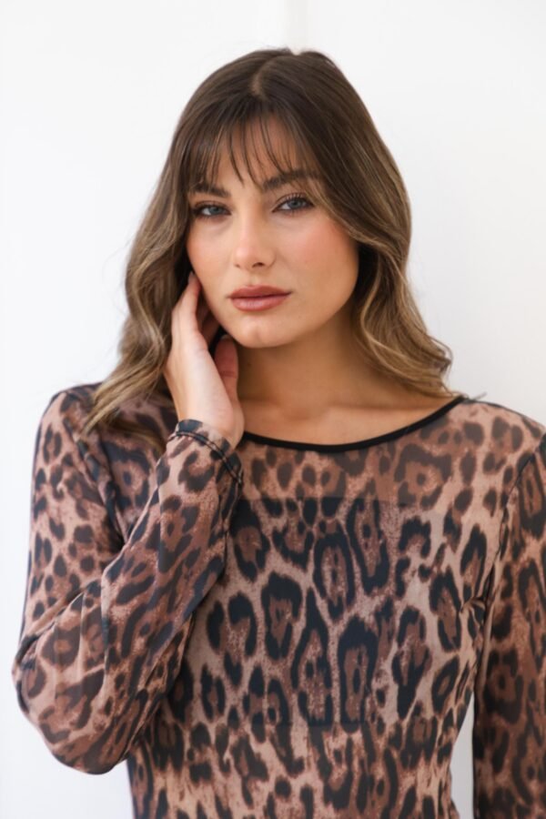 BODY NICOLE TUL ANIMAL PRINT