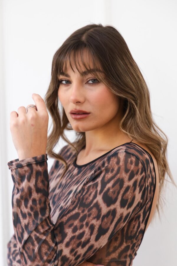 BODY NICOLE TUL ANIMAL PRINT