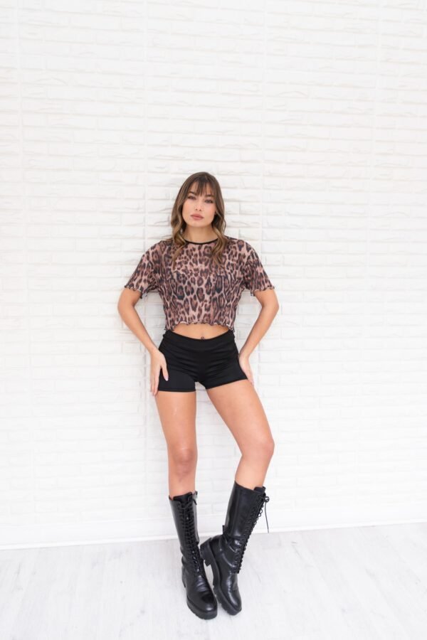 REMERA OVERSIZE TUL ANIMAL PRINT