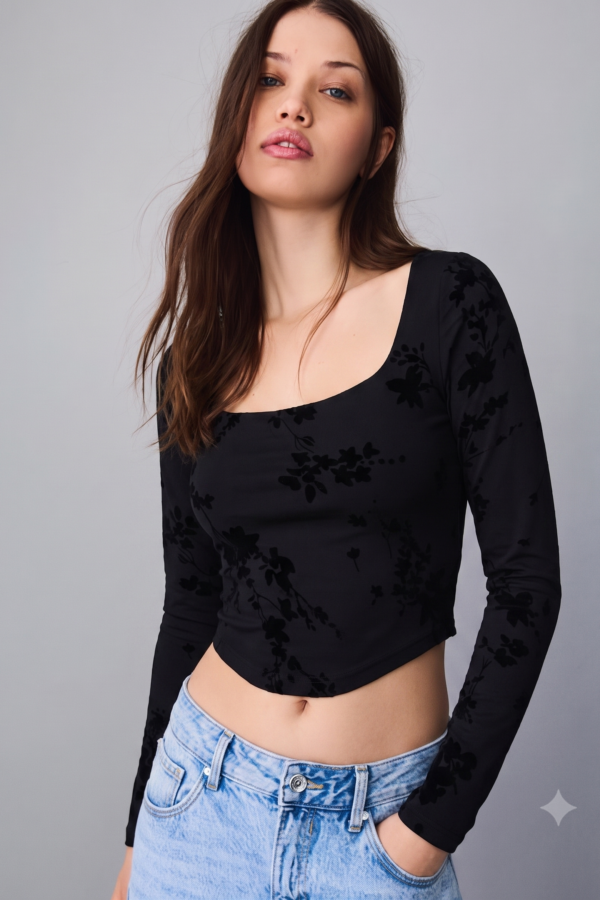 MANGA LARGA SHEILA LYCRA VELVET