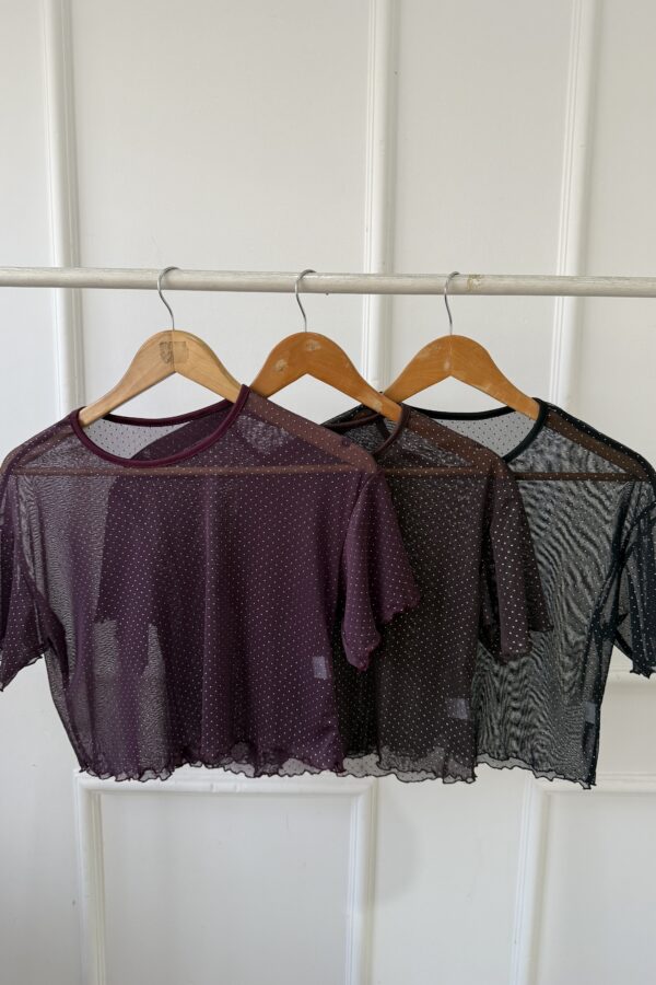 REMERA OVERSIZE TUL DIAMANTES