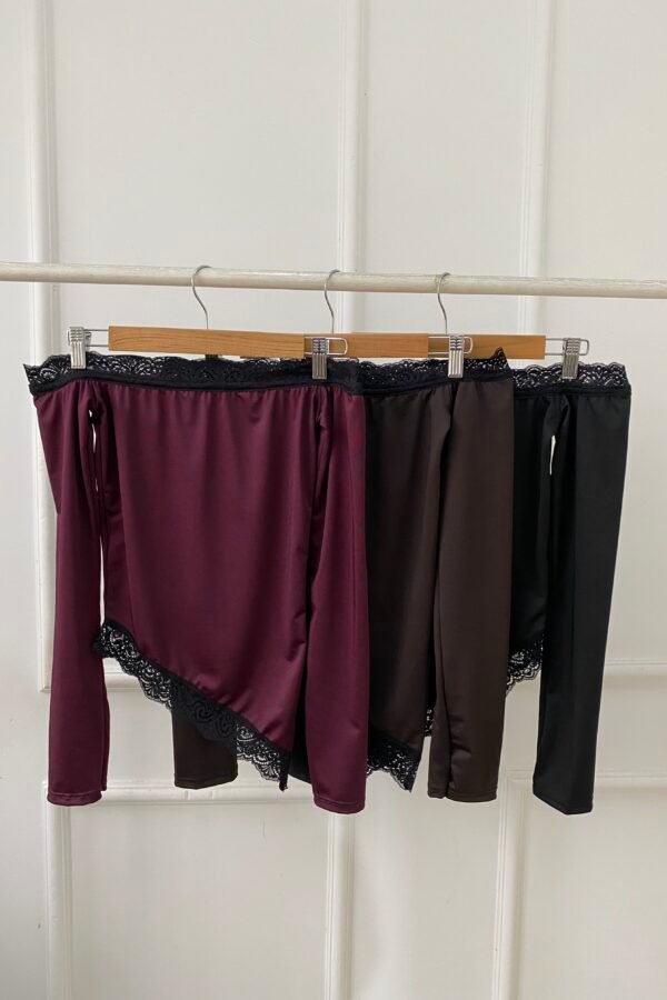 MANGA LARGA DENISE LYCRA PUNTILLA